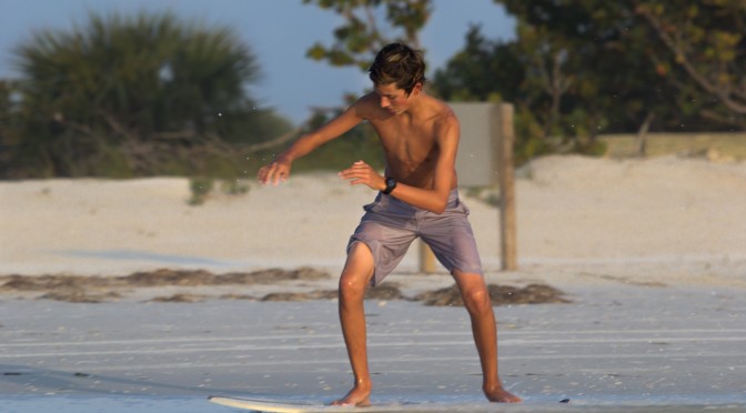 Fall Evening Skimboarding