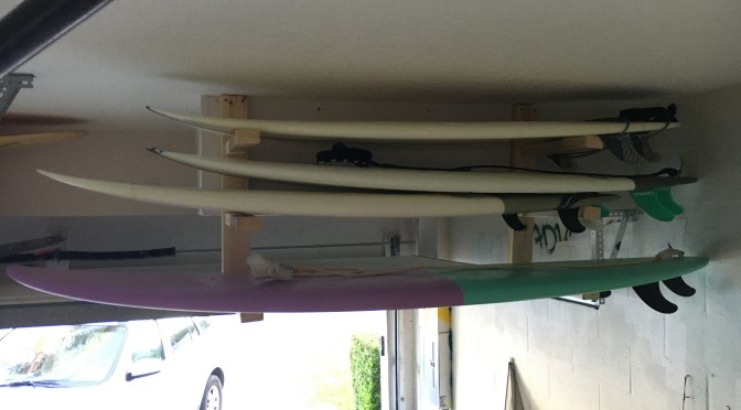 I built new surfboard racks!