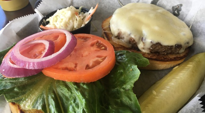 A Cheeseburger at Mulligans Irish Pub At Wentworth Golf Club