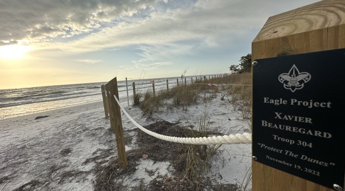 Eagle Scout Project at Honeymoon – Protect The Dunes